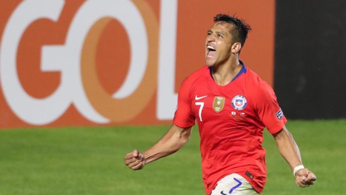 Alexis Sanchez Scores Against Japan For Chile