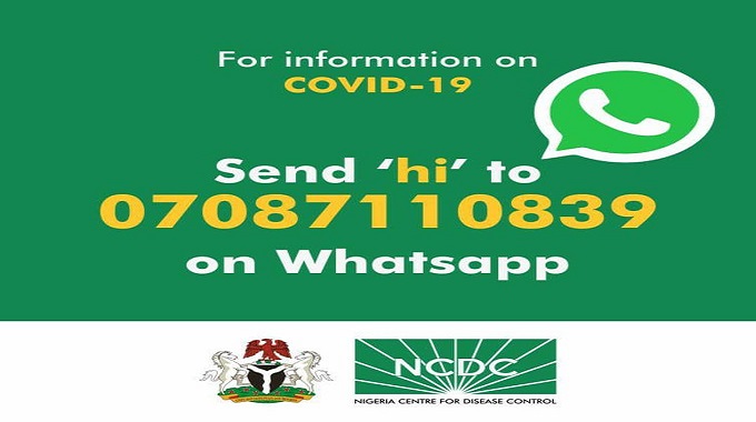 NCDC WhatsApp phone number