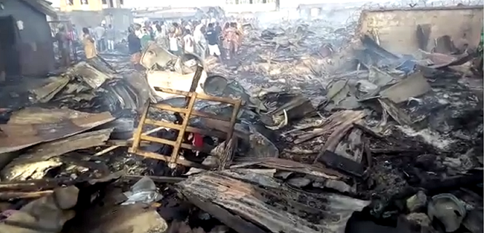 Ajegunle shanties' fire outbreak