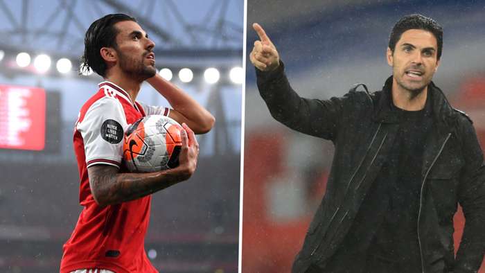 Dani Ceballos and Arsenal manager, Mikel Arteta