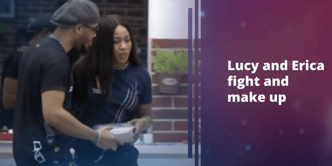 BBNaija 2020 - Lucy and Erica fight and make up