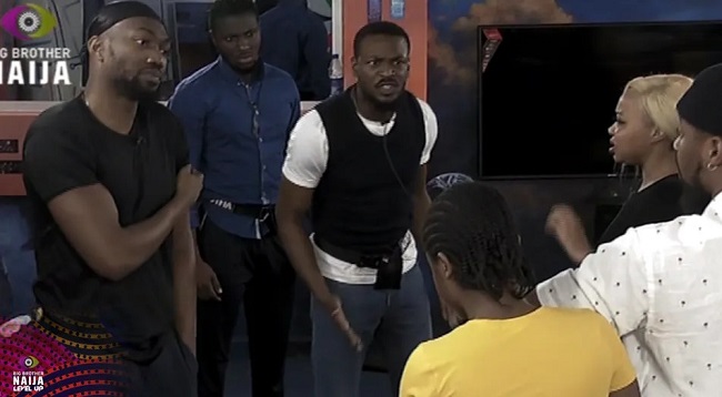 #BBNaija Season 7 Day 25: Adekunle And Sheggz Have Altercation