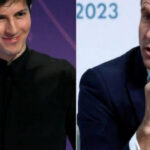 Telegram Founder, Pavel Durov and French President, Emmanuel Macron