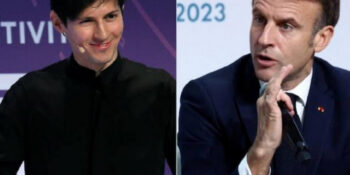 Telegram Founder, Pavel Durov and French President, Emmanuel Macron